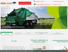 Tablet Screenshot of ekoland.net.pl